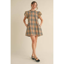 Load image into Gallery viewer, STYLE USA - Plaid check print dress