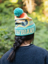 Load image into Gallery viewer, Northern Icons Creations INC - Snowboard Knit Beanie with Goggles Design Winter Hat for Skiing Snow Sports