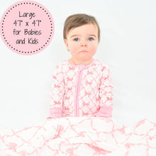 Load image into Gallery viewer, LollyBanks - Beautiful Bows Baby Toddler Muslin Blanket