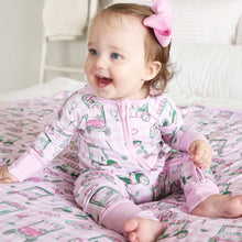 Load image into Gallery viewer, Birdie Babes Convertible Zip Romper | Pink