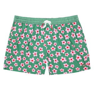 BILLYBELT - Flowers 100% recycled polyester swim shorts