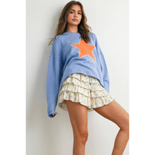 Load image into Gallery viewer, BUTTERMELON - Drop Shoulder Star Pattern Sweater - BMW7756