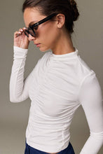 Load image into Gallery viewer, Ruched Mock Neck Top