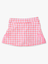 Load image into Gallery viewer, Girls Bubblegum Gingham Active Bow Skort