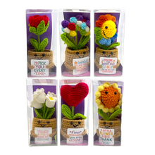 Load image into Gallery viewer, Emotional Support Crochet Plush Flowers Keepsake