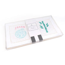 Load image into Gallery viewer, 8 Oak Lane - Mahjong Embroidered Cocktail Napkin Set