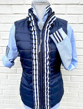 Load image into Gallery viewer, Pearly Vine - Casie 2 - Blue Oxford w/Navy &amp; White Stripe Ribbon