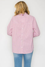 Load image into Gallery viewer, Jasmine Cotton Pinstripe Shirt