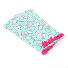 Load image into Gallery viewer, Mahjong Stripe Pom-Pom Kitchen Towel Set