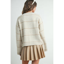 Load image into Gallery viewer, BUTTERMELON - Button Front Striped Cardigan - BMC7580