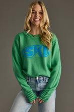 Load image into Gallery viewer, Panache Apparel Co. - Green Ski Goggle Sweater