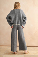 Load image into Gallery viewer, Wide Leg Sweater Pants - Gray