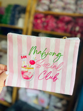 Load image into Gallery viewer, Mahjong Social Club Flat Zip Mahjong gift