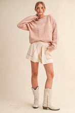 Load image into Gallery viewer, Contrast Scallop Knit Sweater