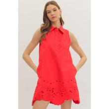 Load image into Gallery viewer, Solid sleeveless mini dress - Green