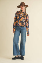 Load image into Gallery viewer, FLORAL MOCK NECK SWEATER MSW11101