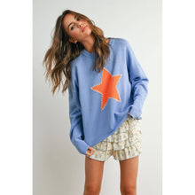 Load image into Gallery viewer, BUTTERMELON - Drop Shoulder Star Pattern Sweater - BMW7756