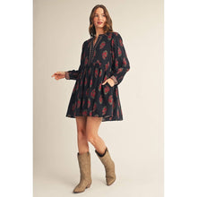 Load image into Gallery viewer, Floral Dress - Black