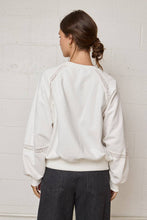 Load image into Gallery viewer, Lace Trim Cutout Sweatshirt - Lavender