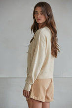 Load image into Gallery viewer, By Together - W2536 | Knit Polyester Acrylic Sweater Crew Neck Cardigan
