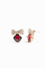 Load image into Gallery viewer, Violet &amp; Brooks - Bow Tie Crystal Post Earrings