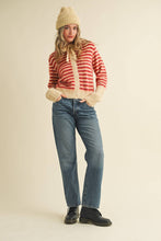 Load image into Gallery viewer, &amp;MERCI - STRIPED HOODIE SWEATER CARDIGAN MSW11063