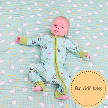 Load image into Gallery viewer, LollyBanks - Hole In One Golf Baby Muslin Swaddle Blanket