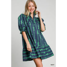 Load image into Gallery viewer, STYLE USA - Ribbon Scalloped Mini Dress