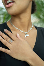 Load image into Gallery viewer, WJW - Stainless Steel Paperclip Carabiner Charm Holder Necklace