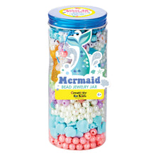 Load image into Gallery viewer, Bead Jewelry Jar Mermaid - DIY Bracelet Craft Kit for Kids