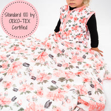 Load image into Gallery viewer, LollyBanks - Pretty in Peony Baby Toddler Muslin Blanket