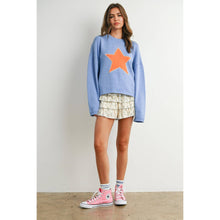 Load image into Gallery viewer, BUTTERMELON - Drop Shoulder Star Pattern Sweater - BMW7756