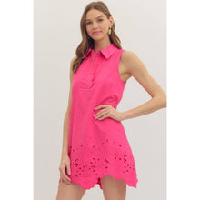 Load image into Gallery viewer, Solid sleeveless mini dress - Pink