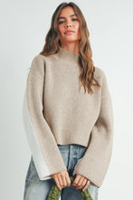 Load image into Gallery viewer, Two-Toned Turtleneck Sweater