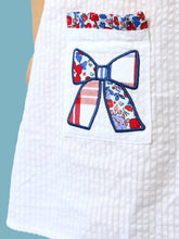 Load image into Gallery viewer, Girls Freedom Floral Bow Ruffle Pocket Dress