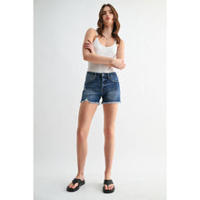Load image into Gallery viewer, Mica Denim - HIGH-RISE SHORTS RAW HEM