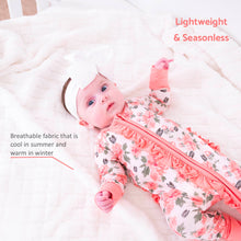 Load image into Gallery viewer, Pretty in peony Baby Girl Bamboo Pajamas