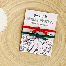 Load image into Gallery viewer, Tiny Gift Society - Really Pretty Double Elastic Hair Tie - Hair Accessory Card