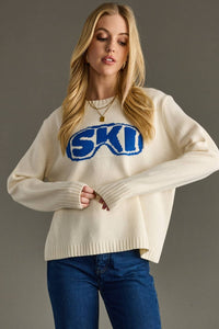 Panache Apparel Co. - Cream Ski Goggle Sweater