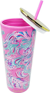 Lilly Pulitzer by Lifeguard Press - Tumbler with Straw, Don't Be Jelly