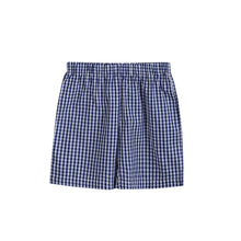 Load image into Gallery viewer, Royal Blue Gingham American Flag Shirt and Shorts Set