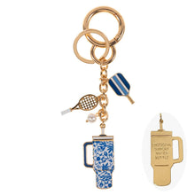 Load image into Gallery viewer, Pickleball Tumbler Keychain Bag Charm