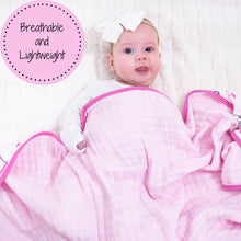 Load image into Gallery viewer, LollyBanks - Pink Golf Toddler 100% Cotton Muslin Blanket