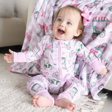 Load image into Gallery viewer, Birdie Babes Convertible Zip Romper | Pink