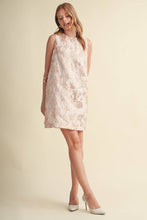 Load image into Gallery viewer, Metallic Floral Shift Dress