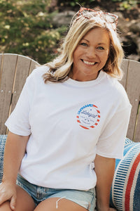 Lakegirl - Ringspun Short Sleeve Tee in White