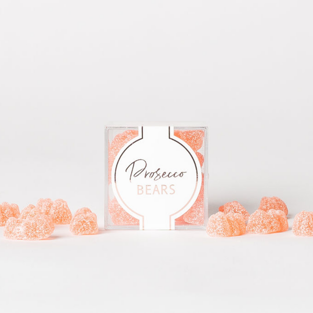 Roots and Lace - Prosecco gummy bears in sealed candy cube (non alcoholic)