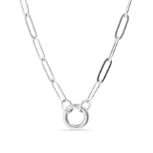 Load image into Gallery viewer, WJW - Stainless Steel Paperclip Carabiner Charm Holder Necklace