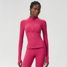 Load image into Gallery viewer, Sodalemon - Women High-Neck Waist-Shaping Yoga Running Workout Jacket