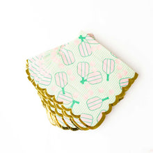 Load image into Gallery viewer, Pickleball Stripe Paper Beverage Napkin Packs